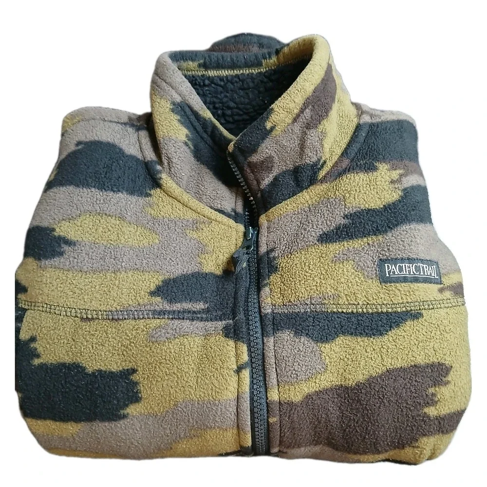 Pacific Trail Boys Camo Soft Warm Fleece‎ Jacket, Size L (14/16) #430C